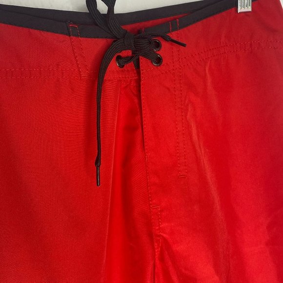 Hurley International boy's size 27, red/black board shorts with pocket. - Picture 3 of 8